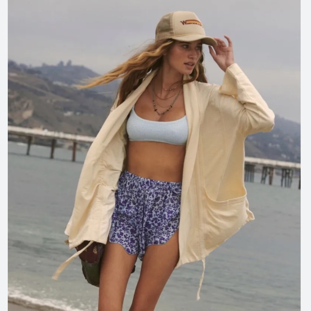 NWT Free people “Camille Cardigan” in ecru